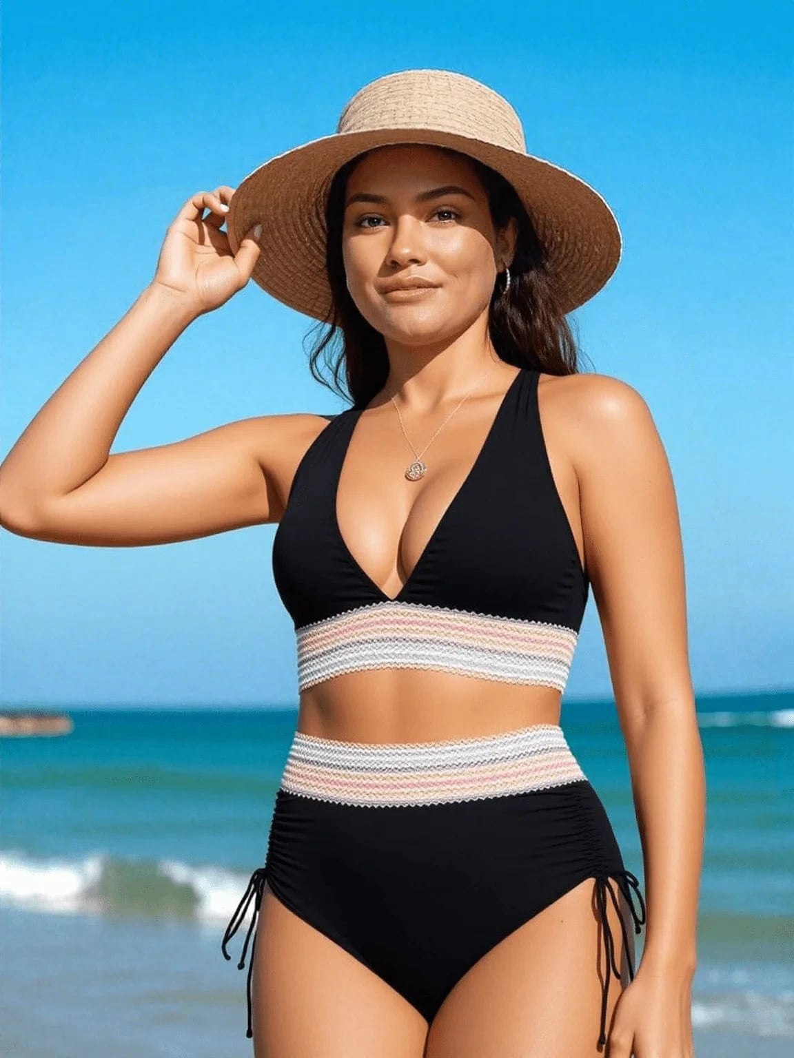 Formázó, magas derekú, elegáns bikini